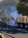 Truck engine fire on Tuolumne Road in Sonora