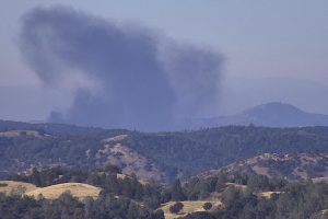 Large pile burn putting up smoke in the San Andreas area of Calaveras County