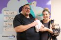 Newborn Cameron Cashara, along with parents Matt and Laura