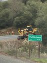 Big Rig stuck in Tuttletown area of Tuolumne County -- Laura Kampa