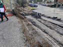 Pavement damage from Train Derailment in Sonora