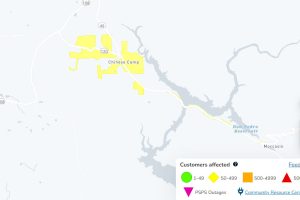 PG&E-power outage stretching from Chinese Camp to Moccasin