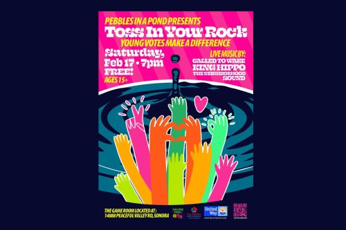 Pebbles in a Pond Event poster
