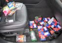 Shoplifted items found in rental car -- ACSO photo