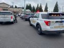 Arrest scene at a shopping center in Rancho Murieta -- ACSO photo