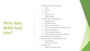 Graph provided about Behavioral Health Act overhaul