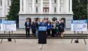 Assemblyman James Gallagher speaks at rally in Sacramento