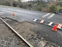 Repaired Sinkhole by Train Tracks