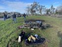 Motorcycle crash on Highway 26 in front of Gold Creek Subdivision in Valley Springs -- CCFD photo