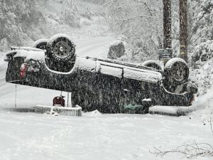 Rollover Crash on Kewin Mill Road in Tuolumne County -- Ken Johnson