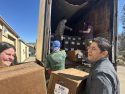 STF unloading trees to plant in the Rim Fire footprint