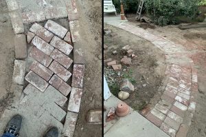 Brick Pathway Created and photographed by Julie Silva