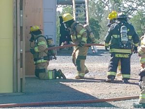 Calaveras Consolidated Fire firefighter training drill