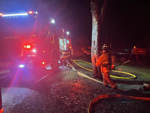Fatal Fire in Amador County -- ACFD photo