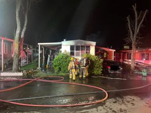 Mobile Home Fire on Mono Way