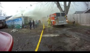 Fire near Willow Street in Jamestown