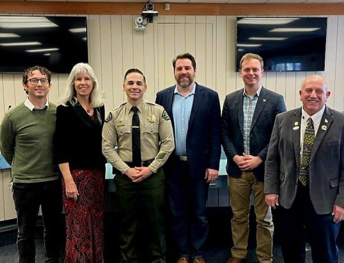 New Sheriff David Vasquez and the Tuolumne County Supervisors