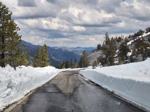Caltrans plow crews snow removal along Highway 4 Ebbetts Pass in Alpine County