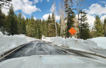 Caltrans plow crews snow removal along Highway 4 Ebbetts Pass in Alpine County