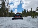 Caltrans plow crews working on snow removal along Highway 4 Ebbetts Pass in Alpine County