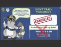 Community clean up canceled