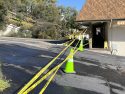Chainsaw crews worked to clear a huge tree that came crashing down in Sonora on South Washington Street and brought down a power pole and lines.