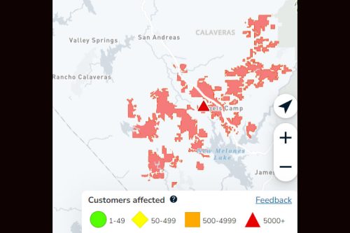 Power Outages in Calaveras County