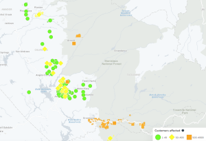 PG&E Power Outage Map