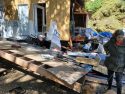 Cabin Destroyed By Excavator