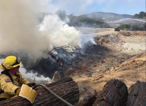Fire near fairgrounds in Angels Camp