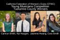 Local Youth Honored by CFWC Young Musicians Competition: Camryn Smith, Kai Haugen, Jasmine Hwang, Cora Smith