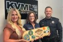(L to R) Christy Casey, Administrative Director of Oncology and Diagnostic Imaging, Andee Keller, Philanthropy Director, both from AHS, and Sonora Police Chief Turu Vanderweil