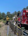 New Priest Grade-Highway 120 crash in Moccasin are of Tuolumne County. -- TCFD photo