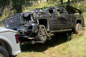 New Priest Grade-Highway 120 crash in Moccasin are of Tuolumne County. -- TCFD photo