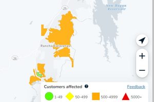 PGE power outage in Rancho Calaveras and Jenny Lind areas of Calaveras County