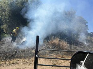 Fire on Silver Rapids Road - Calaveras Consolidated Fire Image