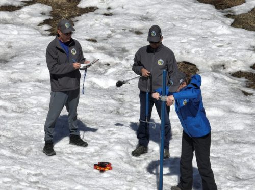 DWR Snow Measuring at Phillips Station