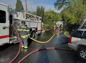 Townhouse fire in Columbia