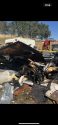 Trailer Fire in Jenny Lind area of Calaveras County -- CCF photo