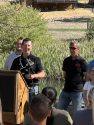 Lloyd Mathiesen speaks at Firefall Resort Ribbon Cutting