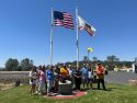 Copperopolis community members thank firefighters for their work on the Aero Fire