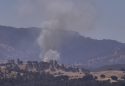 Fire on Highway 12 near Lime Creek Road