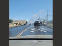 Water line break in Sonora