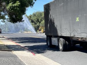 Water flowing in downtown Sonora