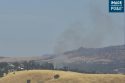 Yuma Fire burning in Copperopolis by Lake Tulloch in Calaveras County
