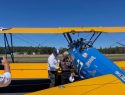 Pilot Clint Cawley with veteran Bud Sherpa