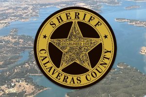 calaveras county sheriff logo with aerial photo background