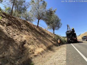 Caltrans Dist 10 wildfire fuel reduction work
