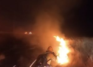 Fire on Brandt Road in Clements
