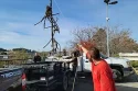 1Pileatatime using a cable to clean up Elsies Pond in Sonora